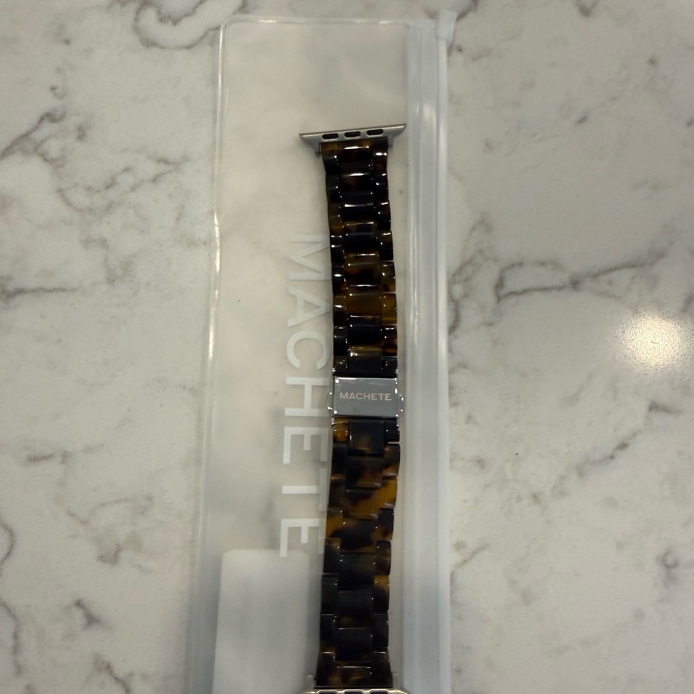 Brand new Machete Tortoiseshell Apple Watch Band - Brown/Beige